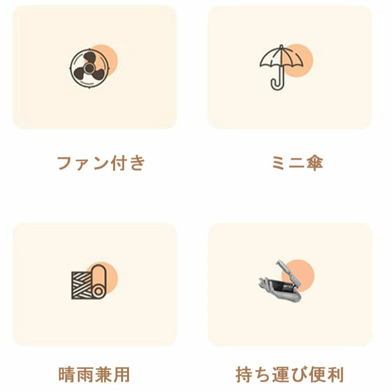 ファン付日傘™