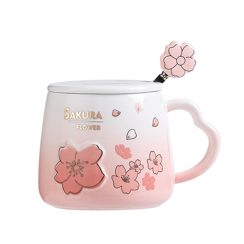 桜ピンクマグ™ （フタ＆スプーン付き）
