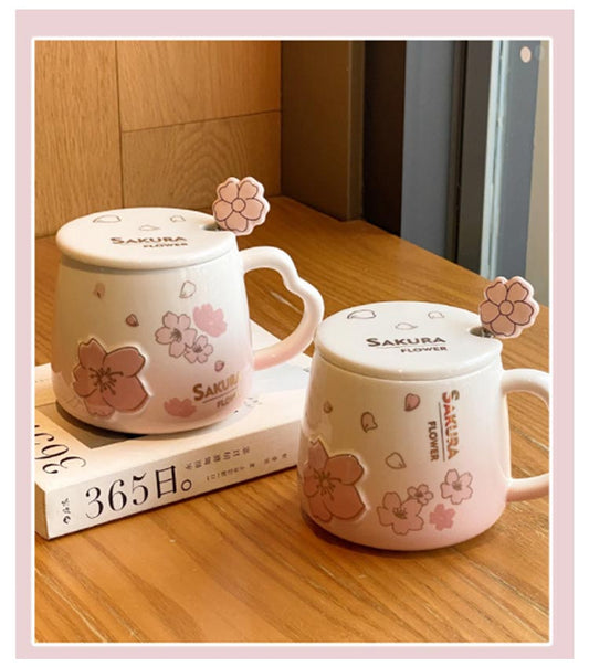 桜ピンクマグ™ （フタ＆スプーン付き）